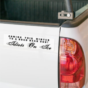 Pegatina Para Coche Viene en invierno - Idiotas en el Personalizable d