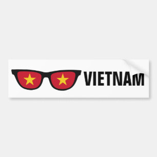 Pegatina Para Coche Vietnam sombras personalizado texto y marca de col