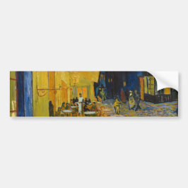 Pegatina Para Coche Vincent van Gogh - Cafe Terrace de noche