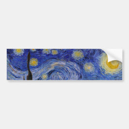 Pegatina Para Coche Vincent Van Gogh - La noche estrellada