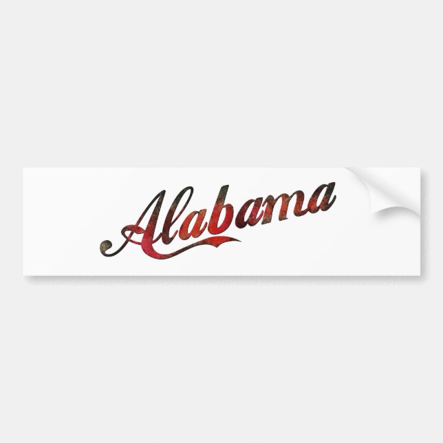 Pegatina Para Coche Vintage Alabama (Frente)