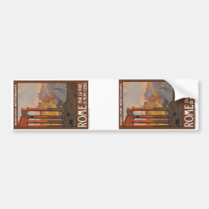 Pegatina Para Coche Vintage Roma Italia