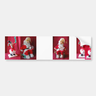 Pegatina Para Coche Vintage Santa Claus