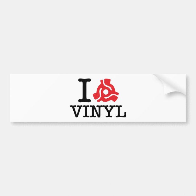 Pegatina Para Coche Vinyl adaptador I 45 (Frente)