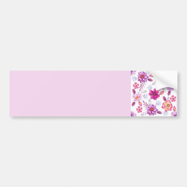 Pegatina Para Coche Violet rose (Frente)
