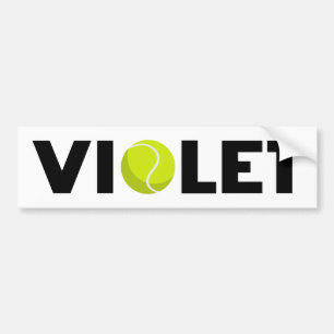 Pegatina Para Coche Violet Tennis Bumper Sticker
