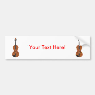 Pegatina Para Coche Violín: modelo 3D: