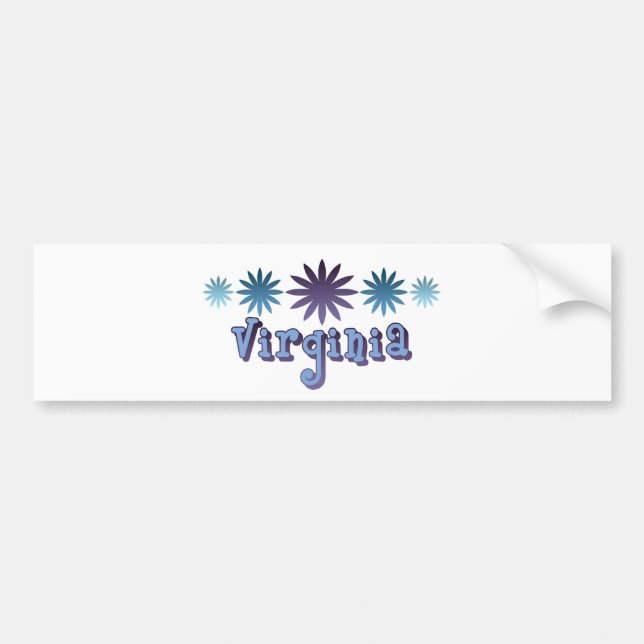 Pegatina Para Coche Virginia (Frente)