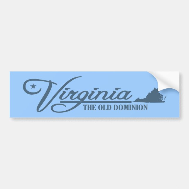 Pegatina Para Coche Virginia (Estado de las minas) (Frente)