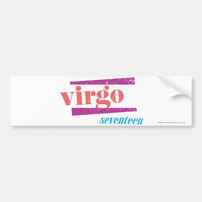 Pegatina Para Coche Virgo LtPink (Frente)