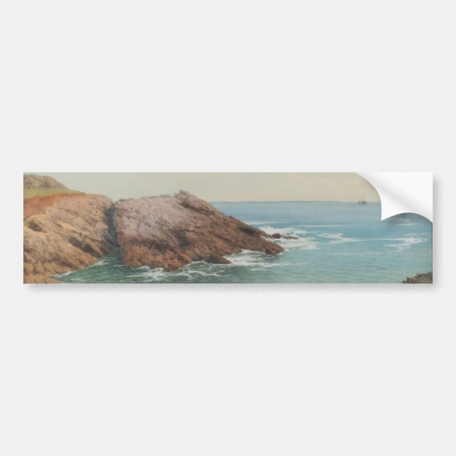 Pegatina Para Coche Vistas al mar (paisaje costero) (mar) (Frente)