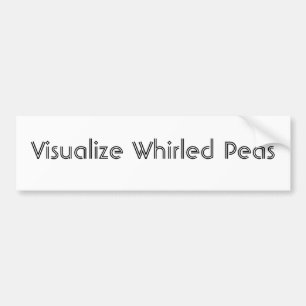 Pegatina Para Coche Visualice los guisantes girados