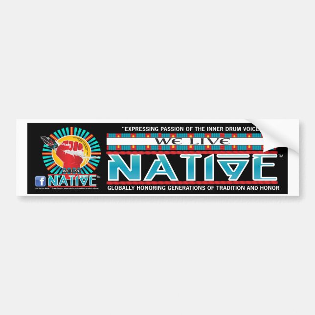 Pegatina Para Coche Vivimos colección de Native™ (Frente)