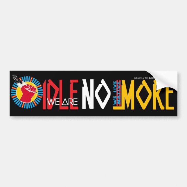 Pegatina Para Coche Vivimos Native=WE ESTAMOS OCIOSOS NO MÁS (Frente)