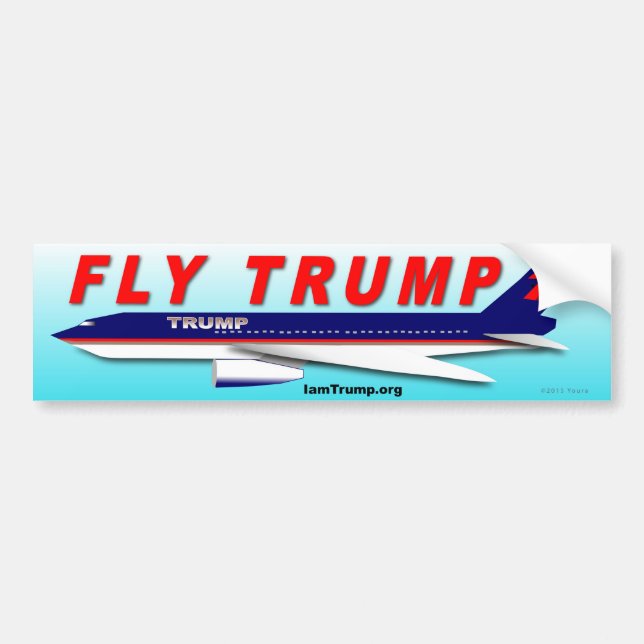 Pegatina Para Coche Volar Trump (Frente)
