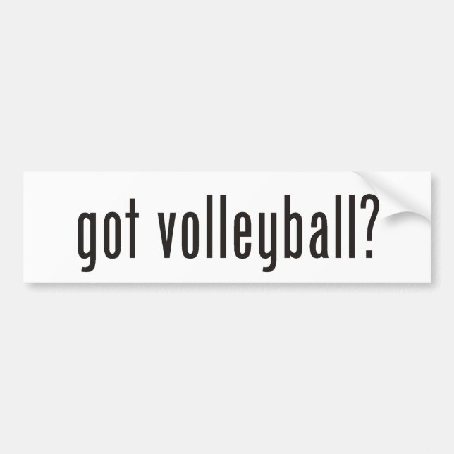 Pegatina Para Coche ¿voleibol conseguido? (Frente)