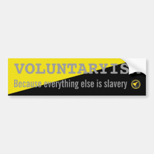 Pegatina Para Coche Voluntaryism-pegatina