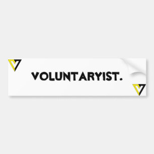 Pegatina Para Coche Voluntaryist.