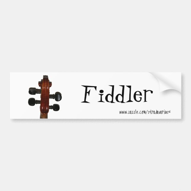Pegatina Para Coche Voluta del violín (Frente)