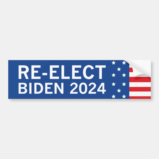 Pegatina Para Coche Volver a elegir Biden 2024 (Frente)