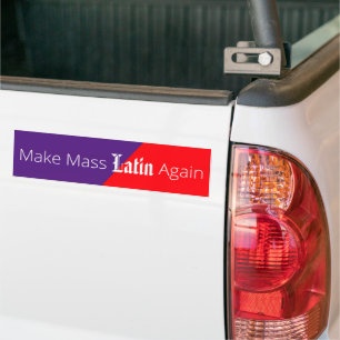 Pegatina Para Coche Volver a poner en latín la masa