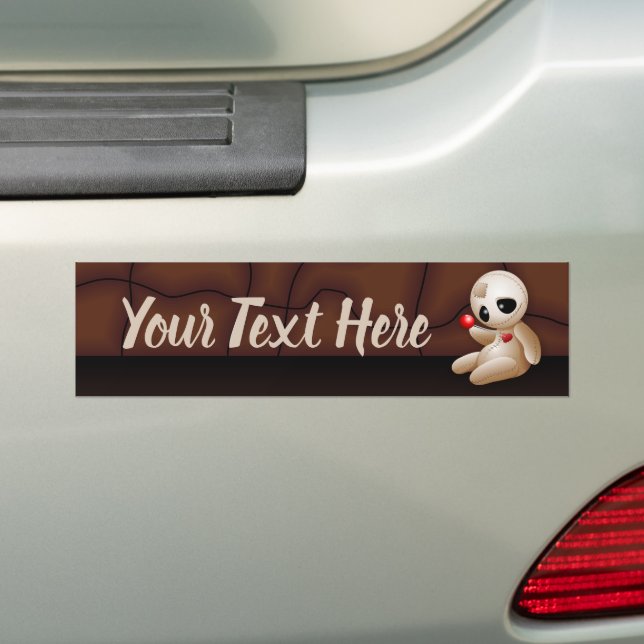 Pegatina Para Coche Voodoo Doll Personalizado enamorado (en coche)