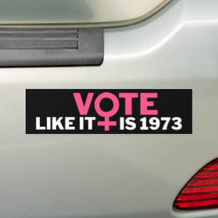 Pegatina Para Coche Vota como si fuera por la elección del aborto de 1