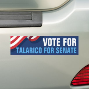 Pegatina Para Coche Vota Talarico para la bandera estadounidense del S