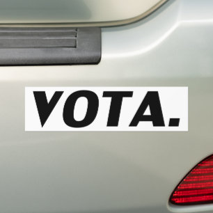 Pegatina Para Coche Vota vota en español blanco negro y moderno políti