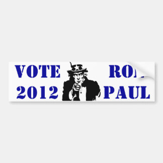 PEGATINA PARA COCHE VOTACIÓN RON PAUL 2012