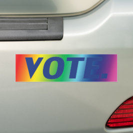 Pegatina Para Coche Votar Azul orgullo color arcoiris coche Pegatina p