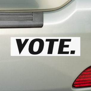 Pegatina Para Coche Votar coche electoral moderno y negro