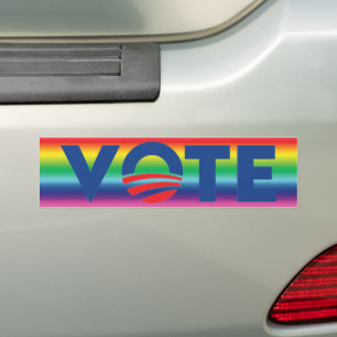Pegatina Para Coche Votar esperanza colores gradientes de arcoiris lgb