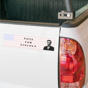 Pegatina Para Coche Votar por Abraham Lincoln