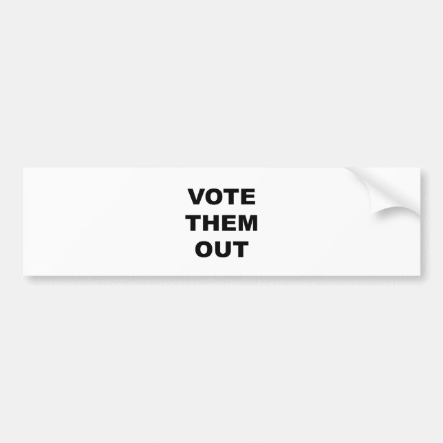 Pegatina Para Coche Votar por ellos (Frente)