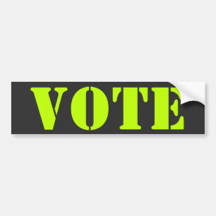 Pegatina Para Coche "vote" customize template - Bumper Sticker