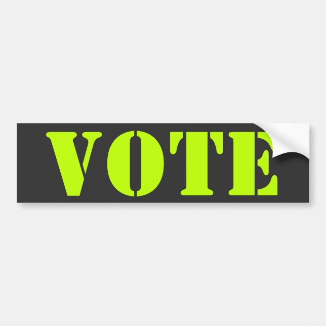 Pegatina Para Coche "vote" customize template - Bumper Sticker (Frente)