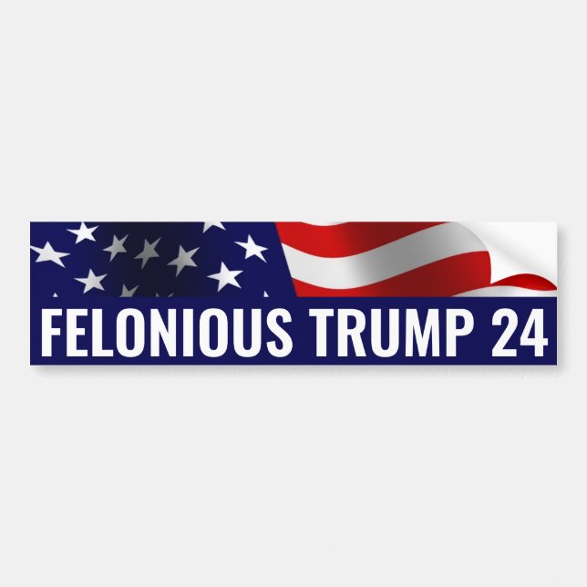 Pegatina Para Coche Vote Felonioso Trump 2024 (Frente)