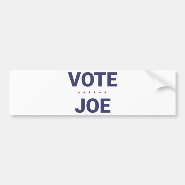 Pegatina Para Coche Vote Joe (elección de Estados Unidos 2020) (Frente)