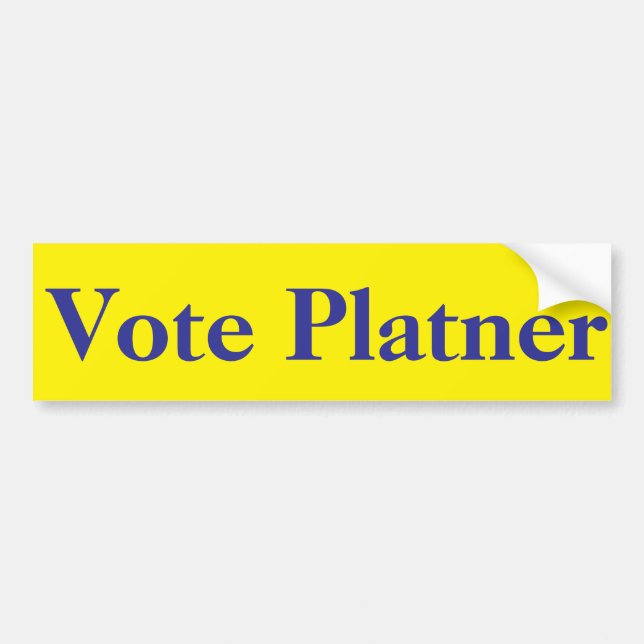 Pegatina Para Coche Vote Platner, Graham Platner contra Susan Collins (Frente)