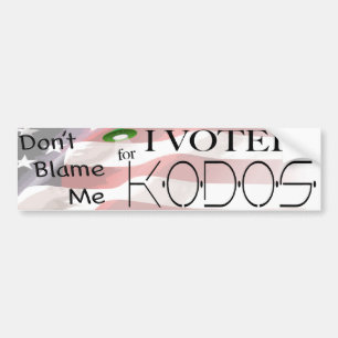 Pegatina Para Coche Voté por Kodos