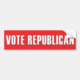 Pegatina Para Coche VOTE REPUBLICANO SIMPLEMENTE FÁCIL DE LEER GOP roj