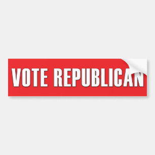 Pegatina Para Coche VOTE REPUBLICANO SIMPLEMENTE FÁCIL DE LEER GOP roj