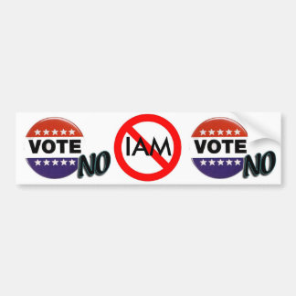 Pegatina Para Coche VÓTEME NO SON Bumpersticker