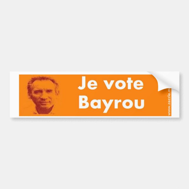 Pegatina Para Coche Voto a Bayrou (Frente)