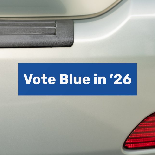 Pegatina Para Coche Voto azul en 2026 (en coche)