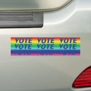 Pegatina Para Coche voto de voto - orgullo azul lgbtq lgbt arco iris