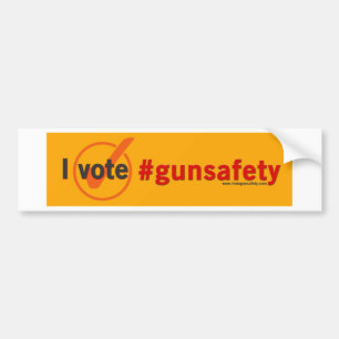 Pegatina Para Coche Voto el bumpersticker de la seguridad del arma