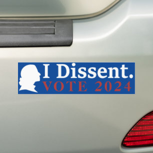 Pegatina Para Coche Voto En Desacuerdo 2024 Rbg - Elecciones 2024