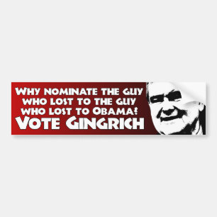 Pegatina Para Coche Voto Gingrich